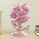 Custom Acrylic Plaque - Personalized Mother's Day Gifts For Mom, Grandma - A Mom’s Love, Forever Blooming