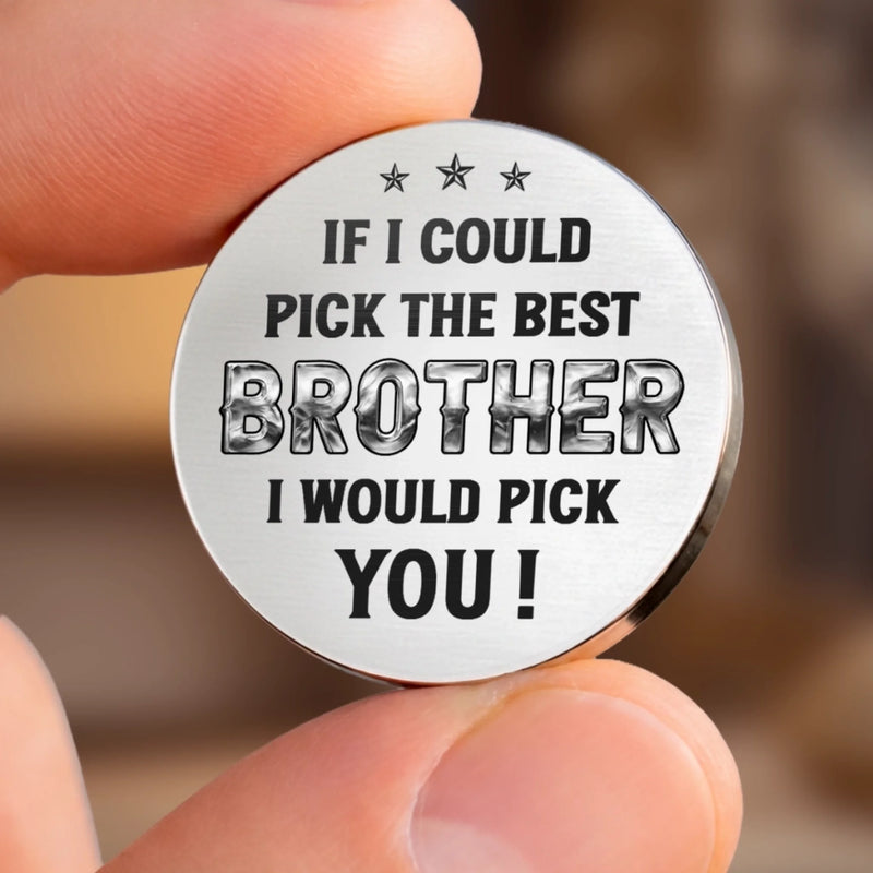 Custom Pocket Hug - Personalized Birthday Gifts For Brother - Brothers Built By Shared Moments