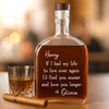 Custom Whiskey Bottle - Personalized Anniversary Wedding Gifts For Husband And Wife, Him And Her - Love Feels Right With You