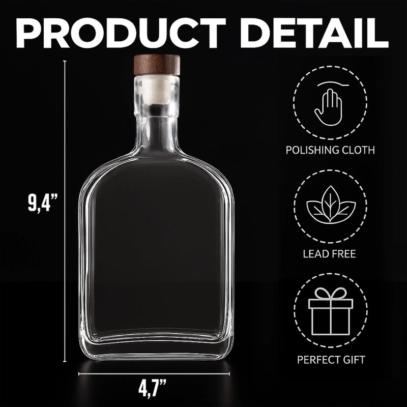 Custom Whiskey Bottle - Personalized Anniversary Wedding Gifts For Husband And Wife, Him And Her - Love Feels Right With You