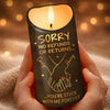 Custom LED Candle - Personalized Anniversary Wedding Gifts For Husband And Wife, Him And Her - Love Lights Our Way