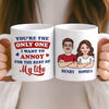 Custom Mug - Personalized Anniversary Wedding Gifts For Husband And Wife, Him And Her - One Love One Life