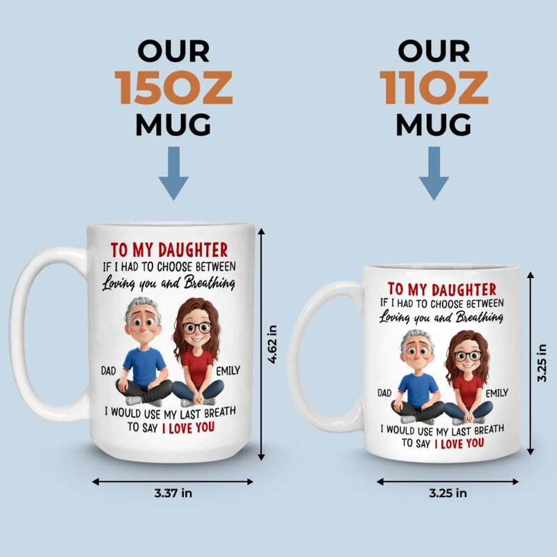 Custom Mug - Personalized Birthday Gifts For Mom, Dad, Daughter, Son - Born To Be Loved