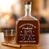 Custom Whiskey Bottle - Personalized Anniversary Wedding Gifts For Husband And Wife, Him And Her - Love Grows Stronger Together