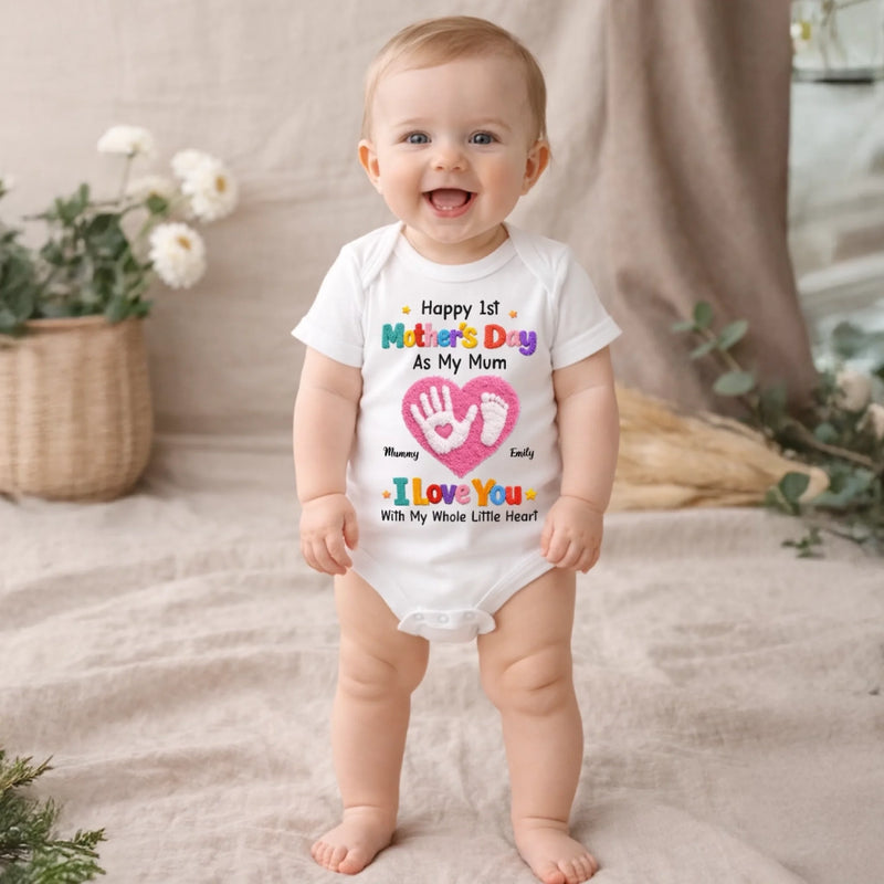 Custom Baby Onesie - Personalized Baby Shower, Gender Reveal Gifts For New Moms, New Dads, New Parents - Welcome To Our Little Miracle