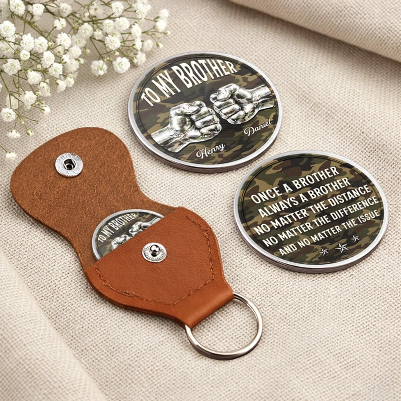 Custom Pocket Hug - Personalized Birthday Gifts For Brother - Forever Proud To Be Brothers