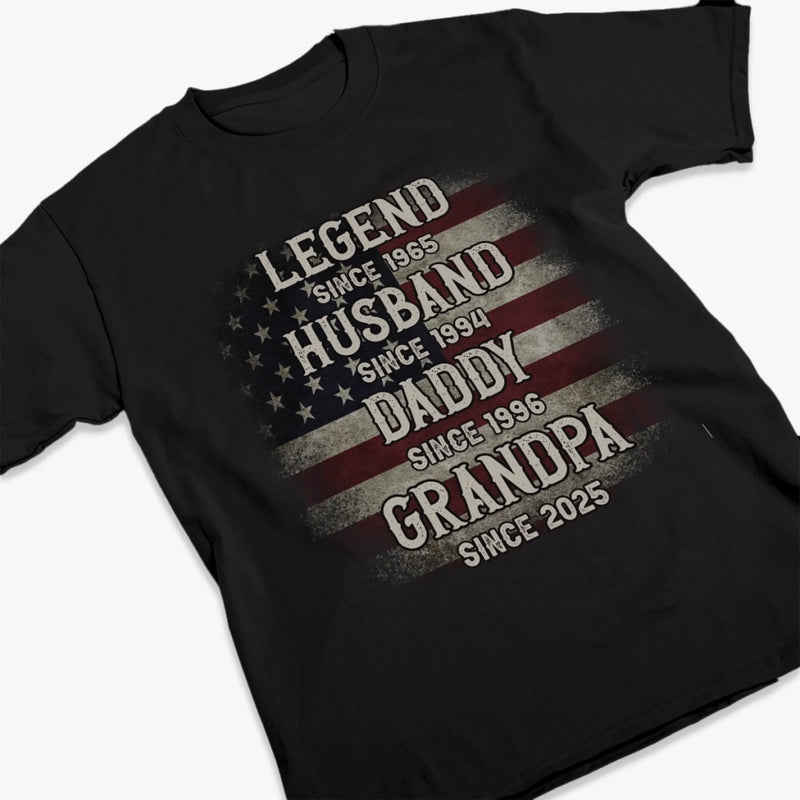 Custom Unisex T-shirt, Premium T-shirt, Hoodie - Personalized 4th Of July Gifts For Dad, Grandpa, Husband - My Favorite Hero