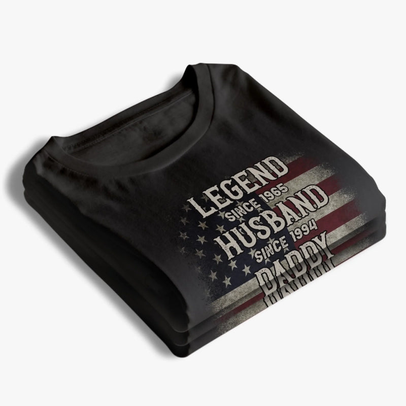 Custom Unisex T-shirt, Premium T-shirt, Hoodie - Personalized 4th Of July Gifts For Dad, Grandpa, Husband - My Favorite Hero