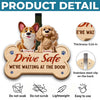 Custom Car Visor Clip - Personalized Birthday Gifts For Dog Lovers, Dog Dad And Mom - My Dog Is Waiting