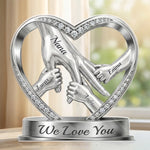 Custom Acrylic Plaque - Personalized Mother's Day Birthday Gifts For Family -  Hands That Promise Forever
