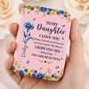 Custom LED Compact Makeup Mirror - Personalized Birthday Gifts For Daughter - My Daughter My Sunshine