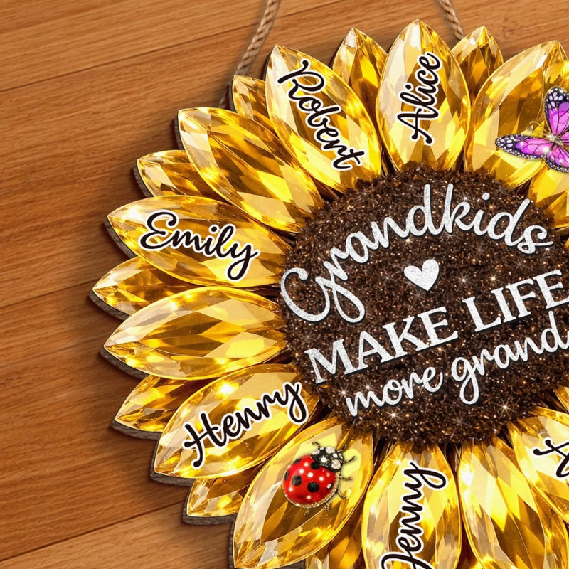 Custom Wood Sign - Personalized Birthday Gifts For Mom, Grandma - Thank You For Everything