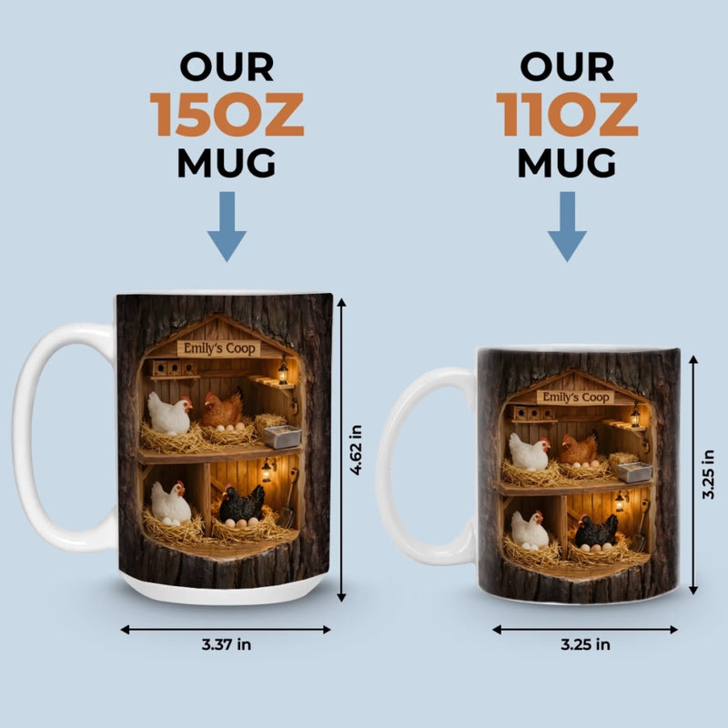 Custom Mug - Personalized Birthday Gifts For Women, Men - A Little Coop A Lot Of Love