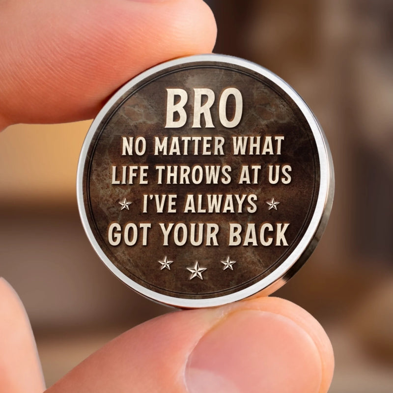 Custom Pocket Hug - Personalized Birthday Gifts For Brother - Brothers Stand Without Fear