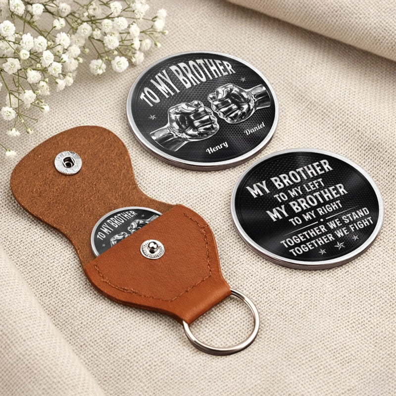Custom Pocket Hug - Personalized Birthday Gifts For Brother - Brothers Mean Forever