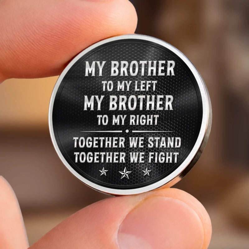 Custom Pocket Hug - Personalized Birthday Gifts For Brother - Brothers Mean Forever
