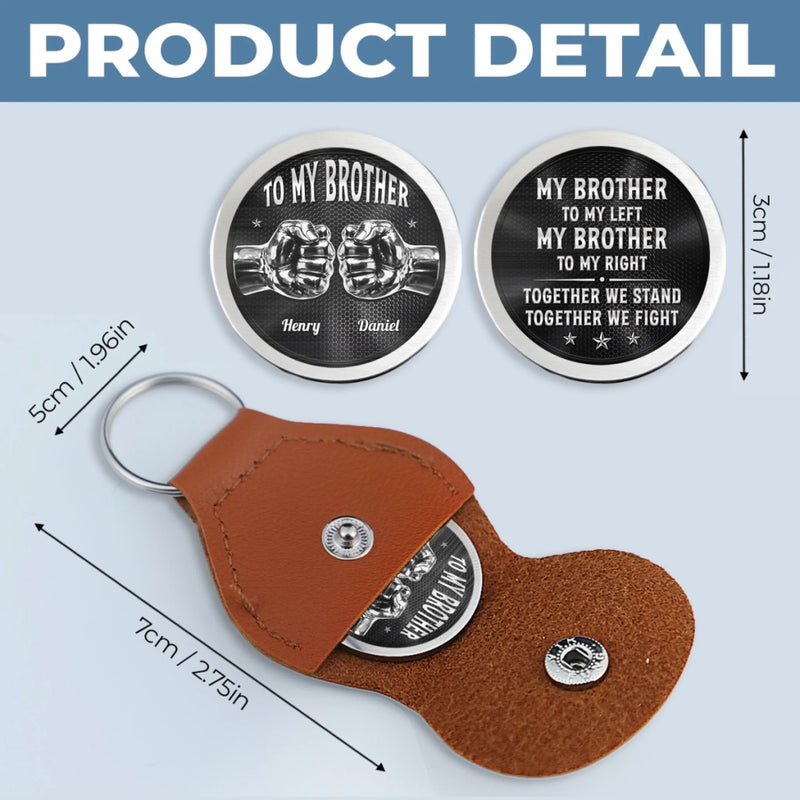 Custom Pocket Hug - Personalized Birthday Gifts For Brother - Brothers Mean Forever