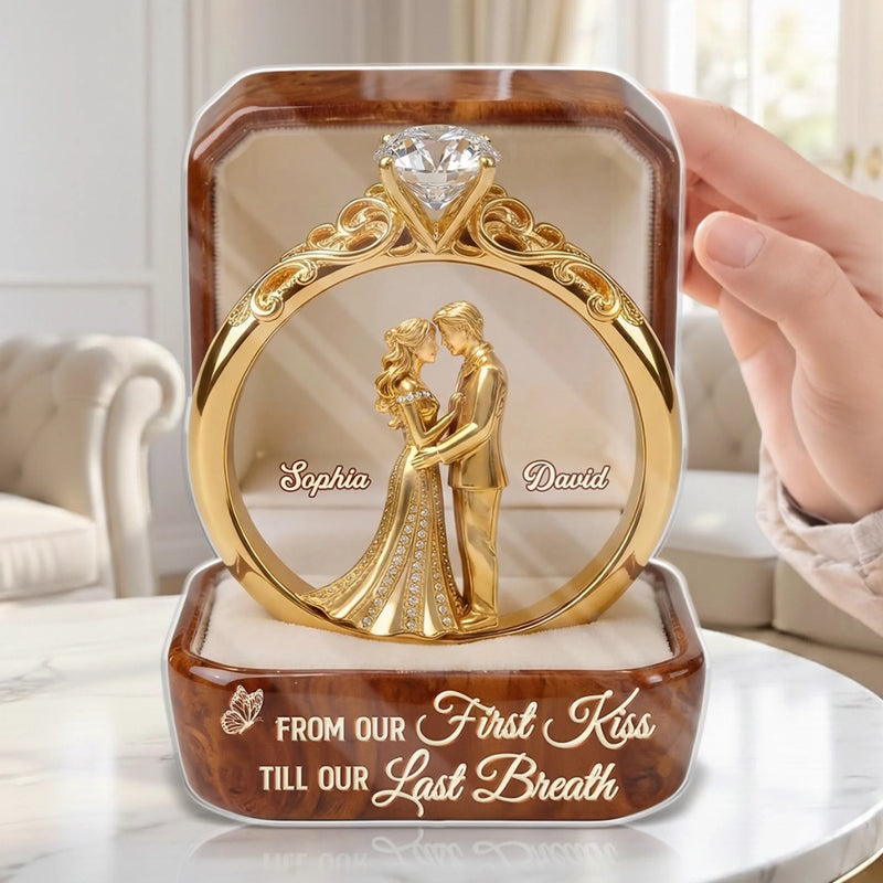 Custom Acrylic Plaque - Personalized Anniversary Wedding Gifts For Husband And Wife, Him And Her - From This Moment To Forever