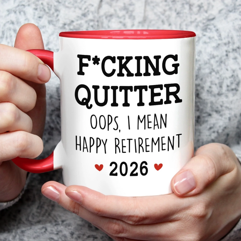 Happy Retirement - Coworker Personalized Custom Accent Mug - Appreciation, Retirement Gift For Coworkers, Work Friends, Colleagues