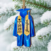 Caps Off To New Beginnings - Family Personalized Custom Ornament - Wood Custom Shaped - Christmas Gift, Graduation Gift For Family Members, Siblings, Brothers, Sisters