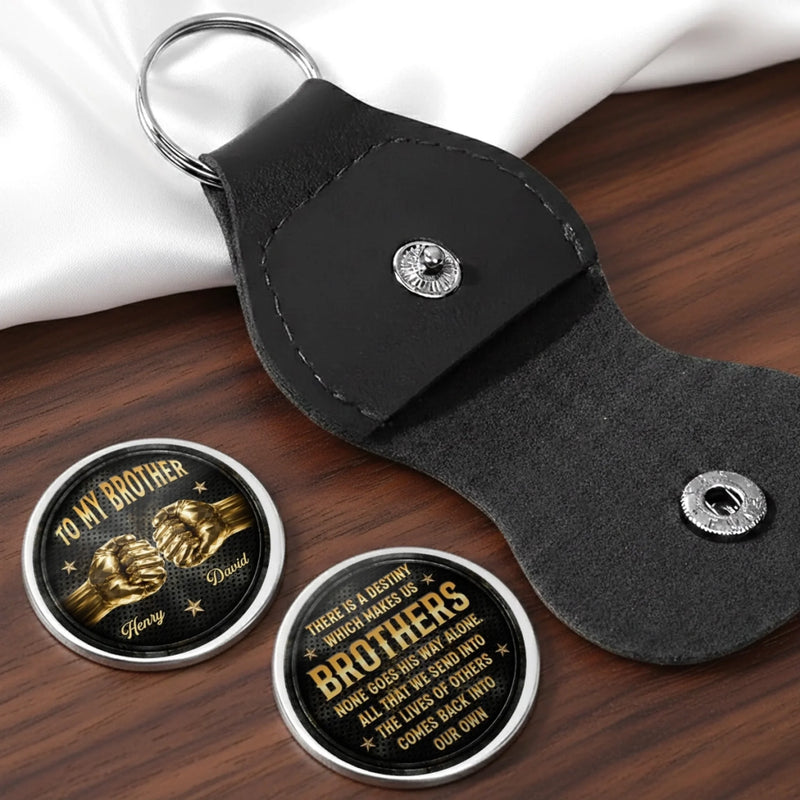 Custom Pocket Hug - Personalized Birthday Gifts For Brother - Brothers Share One Bond