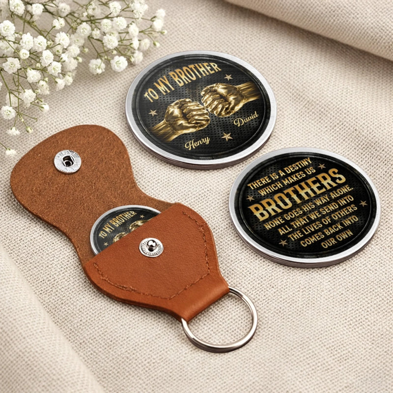 Custom Pocket Hug - Personalized Birthday Gifts For Brother - Brothers Share One Bond