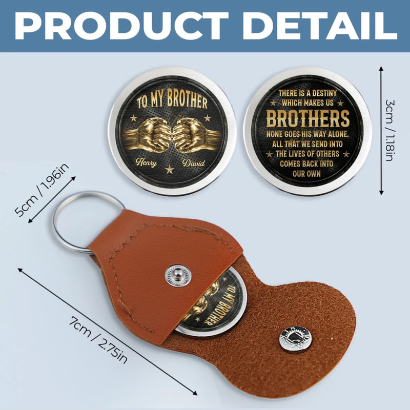 Custom Pocket Hug - Personalized Birthday Gifts For Brother - Brothers Share One Bond