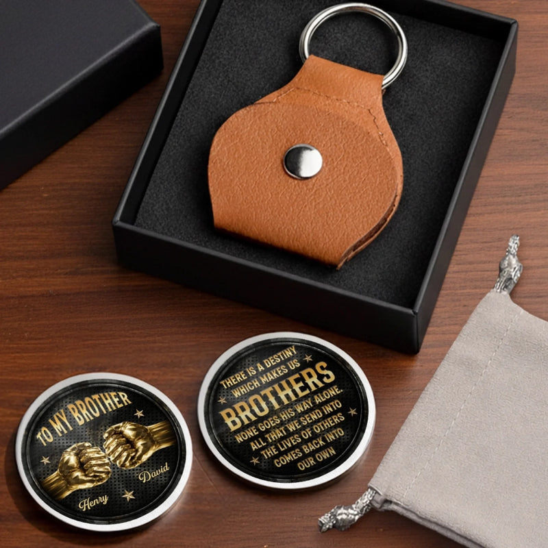 Custom Pocket Hug - Personalized Birthday Gifts For Brother - Brothers Share One Bond
