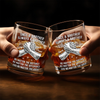 Custom Whiskey Glass - Personalized Birthday Gifts For Brother - Brothers Strong At Heart