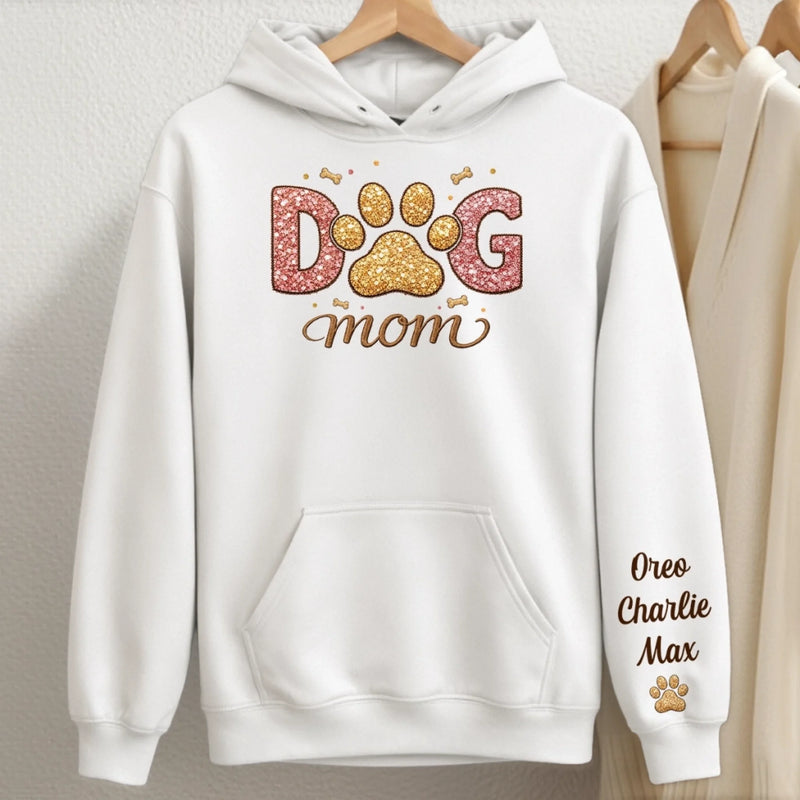 Custom Unisex Sweater, Hoodie With Design On Sleeve - Personalized Birthday Gifts For Dog Cat Lovers, Dog Dad And Mom, Cat Owners - Spoiled Pets Club