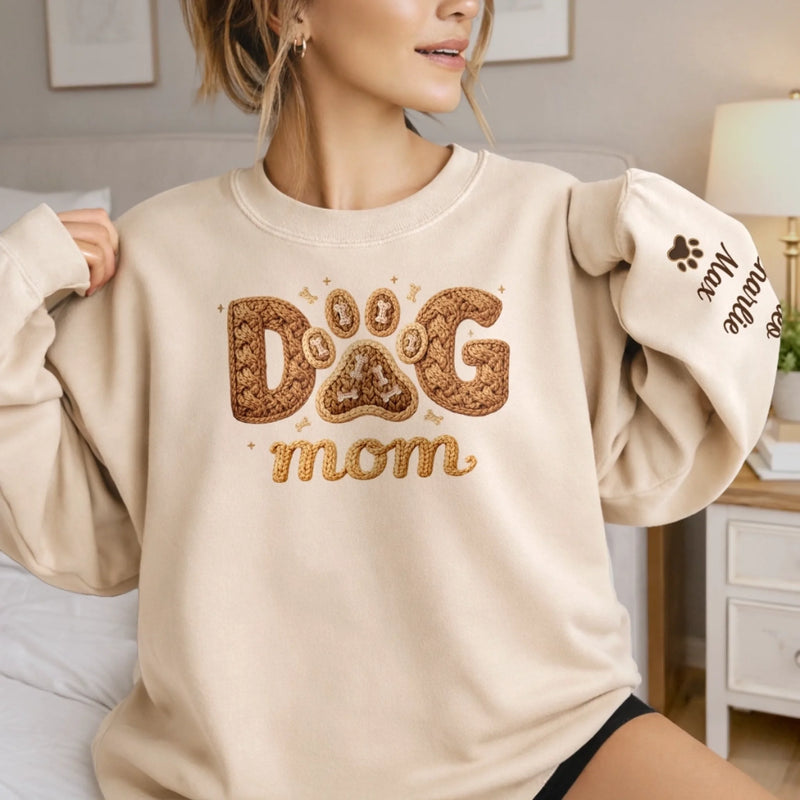 Custom Unisex Sweater, Hoodie With Design On Sleeve - Personalized Birthday Gifts For Dog Cat Lovers, Dog Dad And Mom, Cat Owners - Pet Hair Is My Glitter