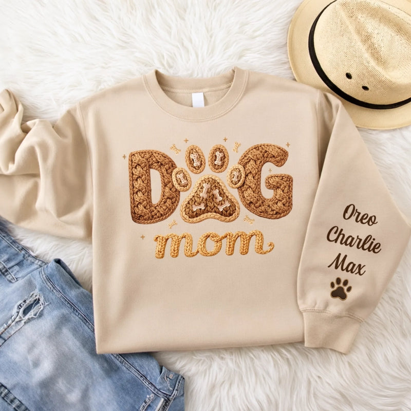 Custom Unisex Sweater, Hoodie With Design On Sleeve - Personalized Birthday Gifts For Dog Cat Lovers, Dog Dad And Mom, Cat Owners - Pet Hair Is My Glitter