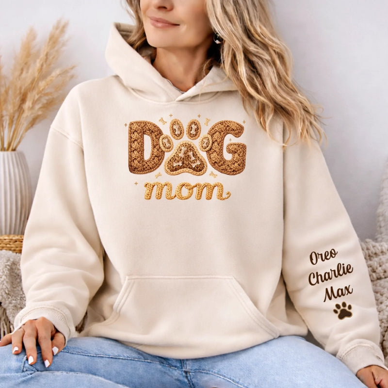 Custom Unisex Sweater, Hoodie With Design On Sleeve - Personalized Birthday Gifts For Dog Cat Lovers, Dog Dad And Mom, Cat Owners - Pet Hair Is My Glitter