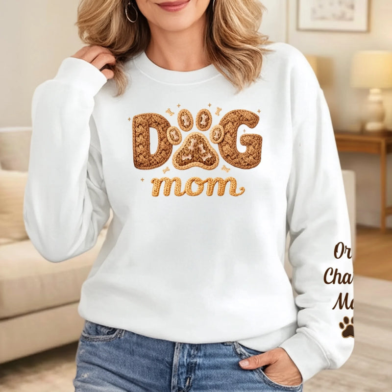 Custom Unisex Sweater, Hoodie With Design On Sleeve - Personalized Birthday Gifts For Dog Cat Lovers, Dog Dad And Mom, Cat Owners - Pet Hair Is My Glitter