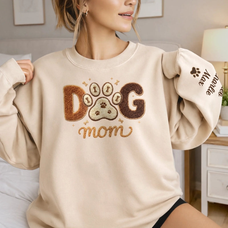 Custom Unisex Sweater, Hoodie With Design On Sleeve - Personalized Birthday Gifts For Dog Cat Lovers, Dog Dad And Mom, Cat Owners - Pets Are My Family