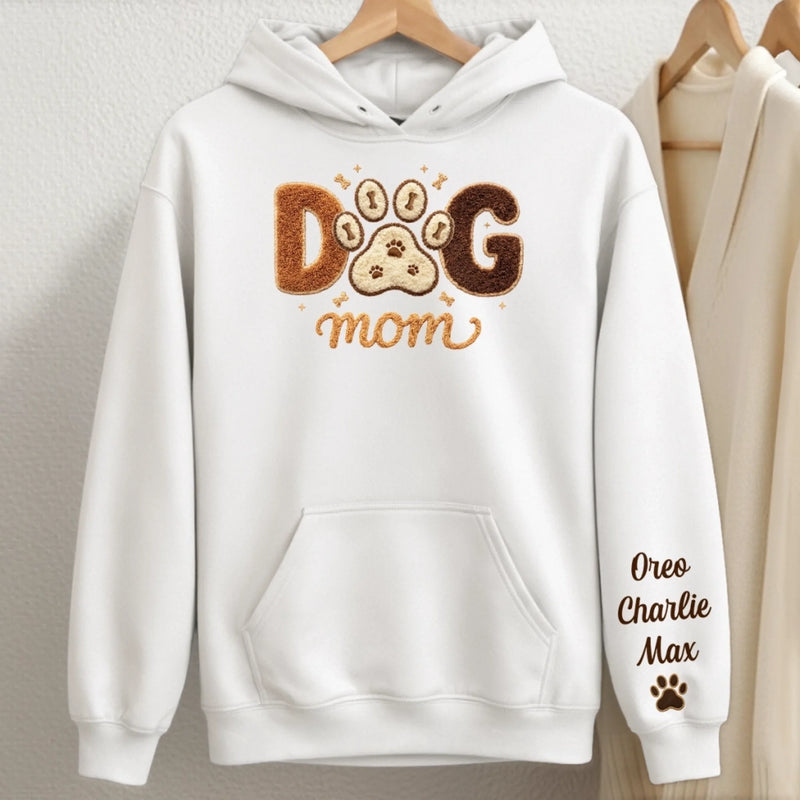 Custom Unisex Sweater, Hoodie With Design On Sleeve - Personalized Birthday Gifts For Dog Cat Lovers, Dog Dad And Mom, Cat Owners - Pets Are My Family