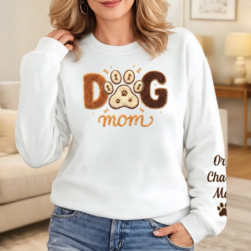 Custom Unisex Sweater, Hoodie With Design On Sleeve - Personalized Birthday Gifts For Dog Cat Lovers, Dog Dad And Mom, Cat Owners - Pets Are My Family