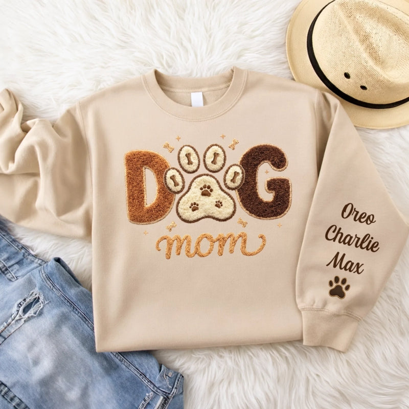 Custom Unisex Sweater, Hoodie With Design On Sleeve - Personalized Birthday Gifts For Dog Cat Lovers, Dog Dad And Mom, Cat Owners - Pets Are My Family
