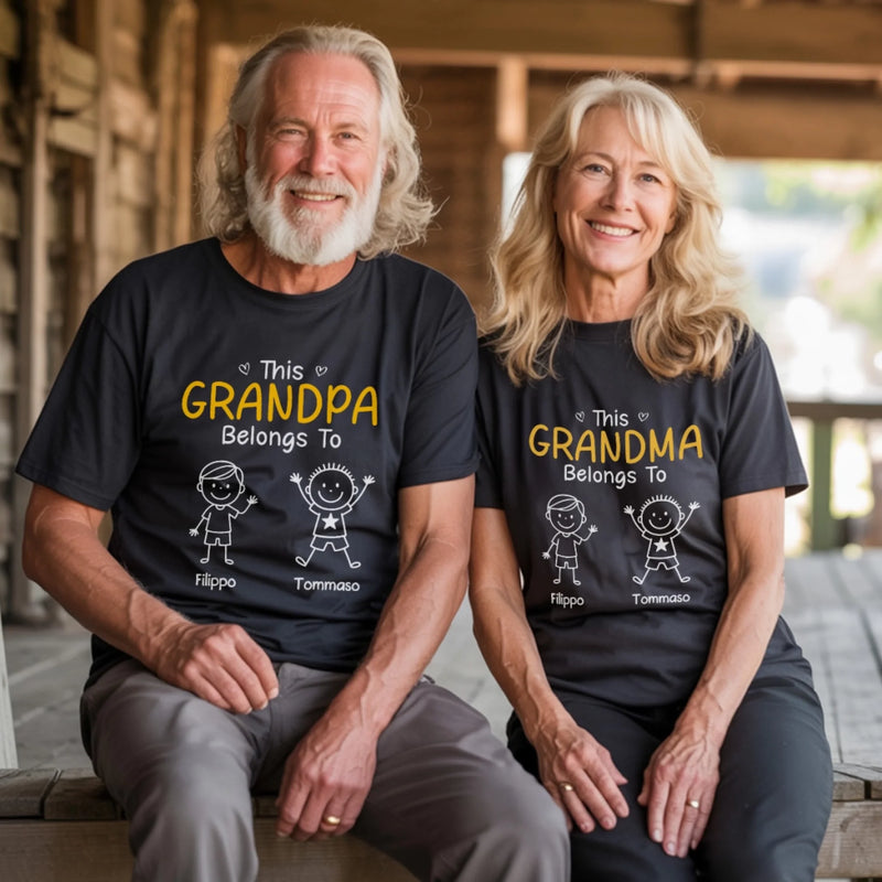 Custom Unisex T-shirt, Premium T-shirt, Sweatshirt - Personalized Birthday Gifts For Dad, Grandpa - Promoted To Grandpa