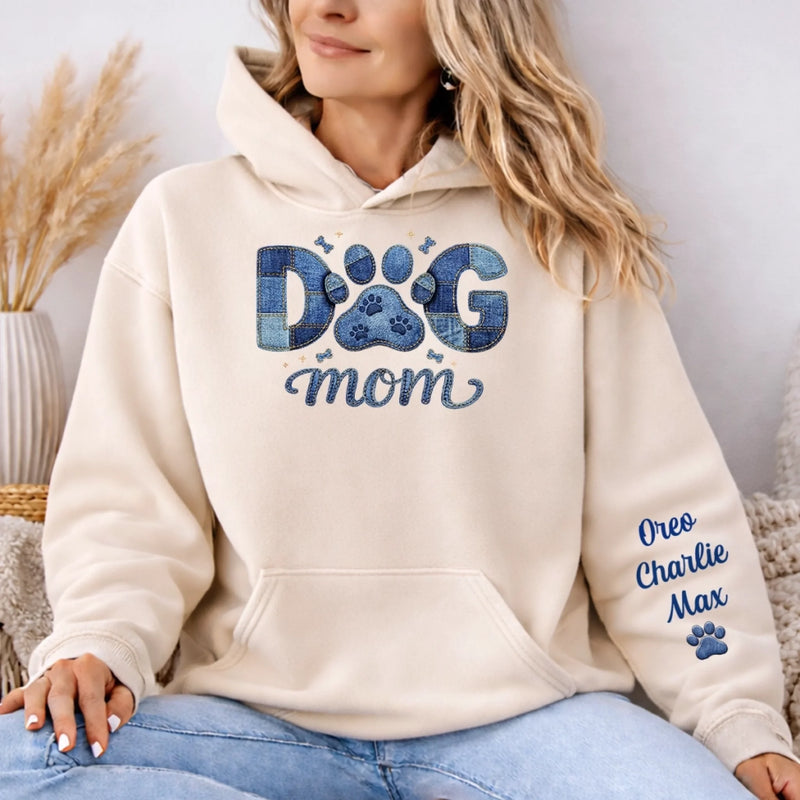 Custom Unisex Sweater, Hoodie With Design On Sleeve - Personalized Birthday Gifts For Dog Cat Lovers, Dog Dad And Mom, Cat Owners - Love Lives With Pets