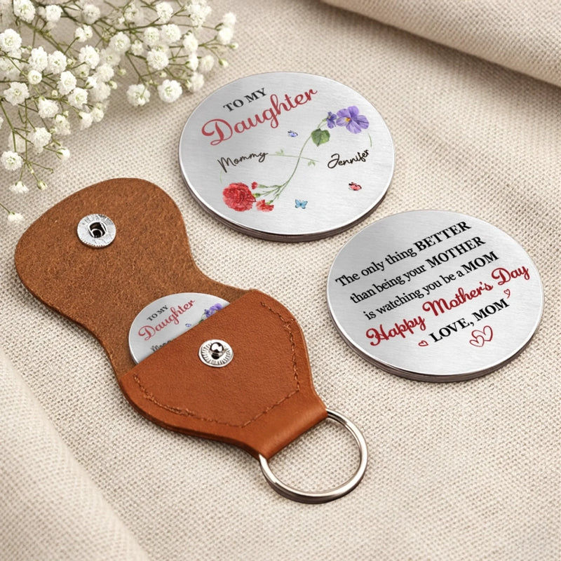 Custom Pocket Hug - Personalized Mother's Day Birthday Gifts For Mom, Daughter - Give Love From My Heart