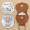 Custom Pocket Hug - Personalized Anniversary Wedding Gifts For Husband And Wife, Him And Her - A Tiny Hug With Big Love