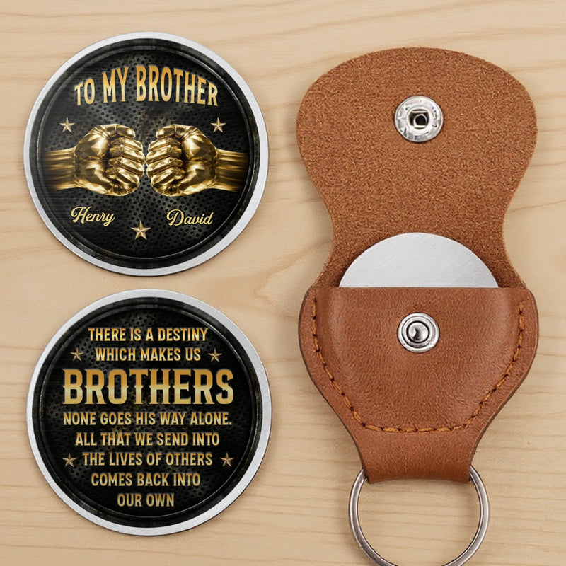 Custom Pocket Hug - Personalized Birthday Gifts For Brother - Brothers Share One Bond