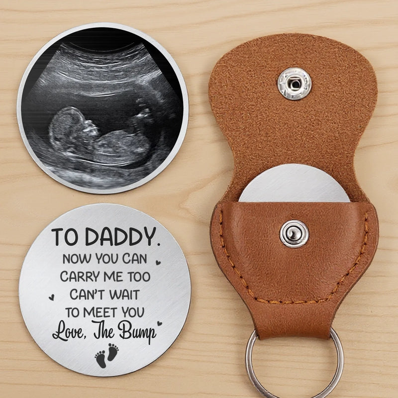 Custom Photo Pocket Hug - Personalized Baby Shower, Gifts For New Moms, New Dads, New Parents - Can’t Wait To Meet You