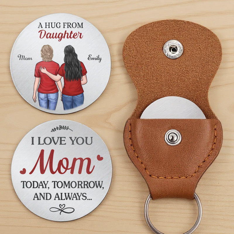 Custom Pocket Hug - Personalized Birthday Gifts For Mom, Dad - Love Fits In Here