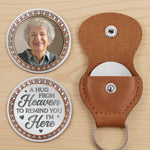 Custom Photo Pocket Hug - Personalized Memorial Sympathy Gifts For Mom, Dad, Grandma - In My Heart, Always With You