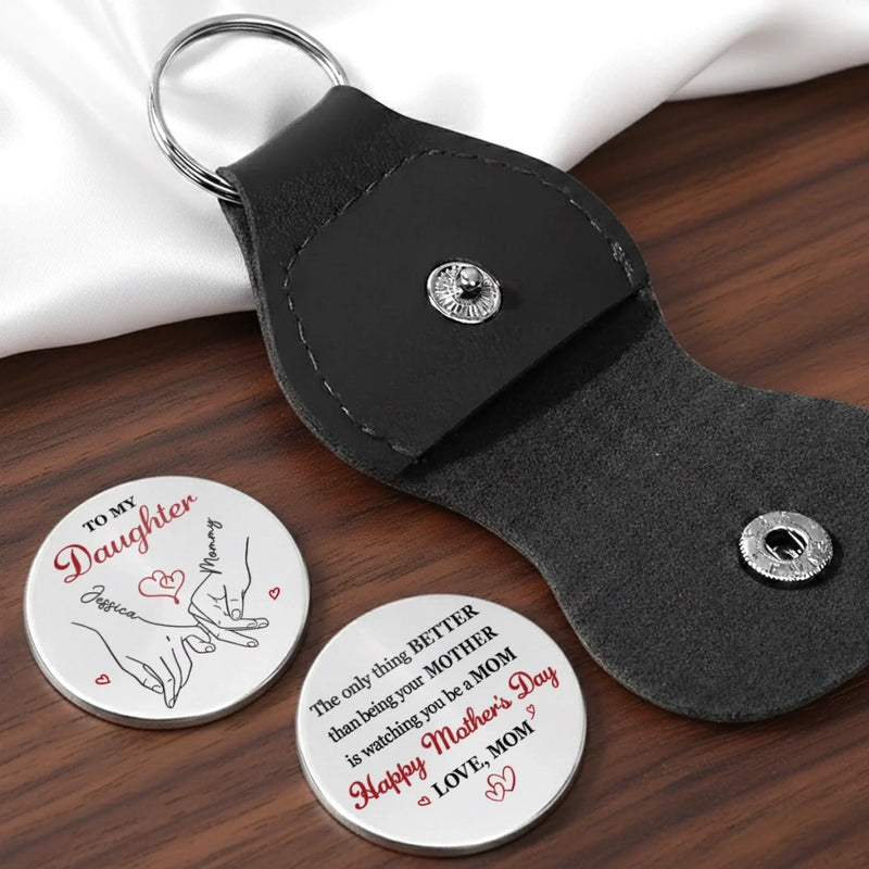 Custom Pocket Hug - Personalized Mother's Day Birthday Gifts For Mom, Daughter - Sending You A Hug