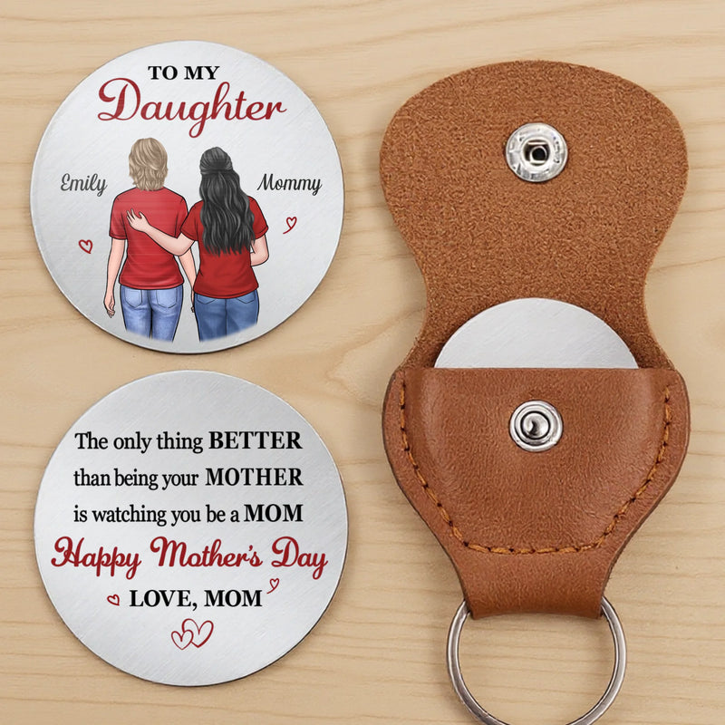 Custom Pocket Hug - Personalized Mother's Day Birthday Gifts For Mom, Daughter - Always Your Little One