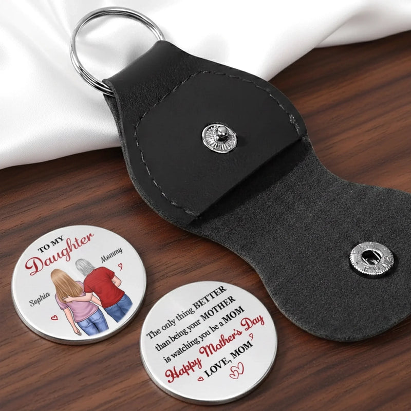 Custom Pocket Hug - Personalized Mother's Day Birthday Gifts For Mom, Daughter - Always Your Little One