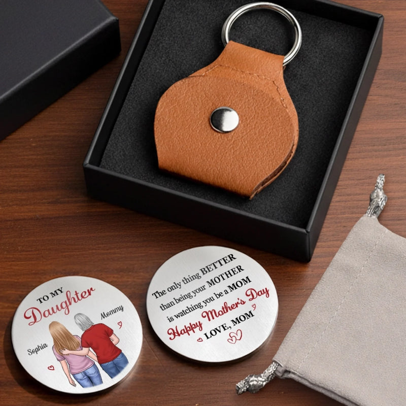 Custom Pocket Hug - Personalized Mother's Day Birthday Gifts For Mom, Daughter - Always Your Little One